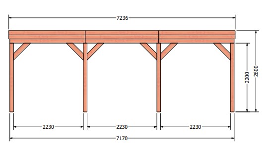 Casa veranda | 730 x 330 cm