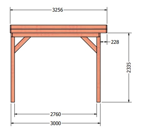 Casa veranda | 595 x 330 cm