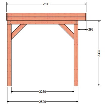 Refter veranda | 375 x 285 cm