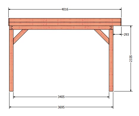 Refter veranda | 375 x 400 cm