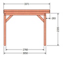 Refter veranda | 850 x 340 cm
