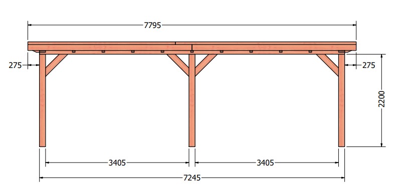 Florance veranda 780 x 360cm