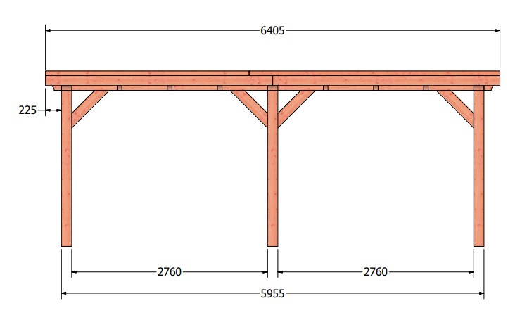 Siena veranda | 640 x 300 cm