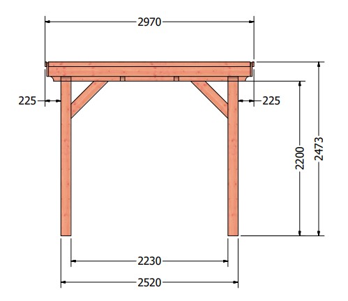 Siena veranda | 640 x 300 cm