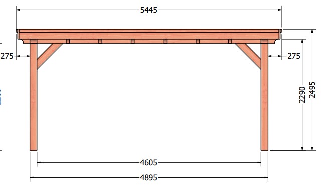 Toscane XL veranda | 650 x 545 cm