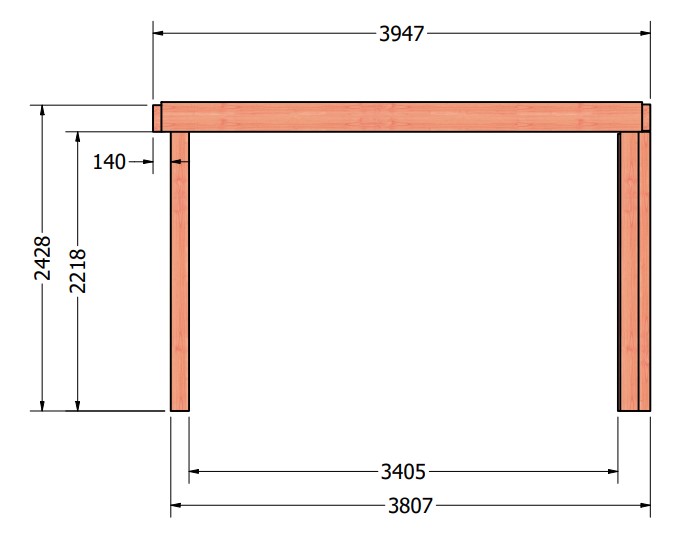 Verona buitenverblijf | 400 x 335 cm