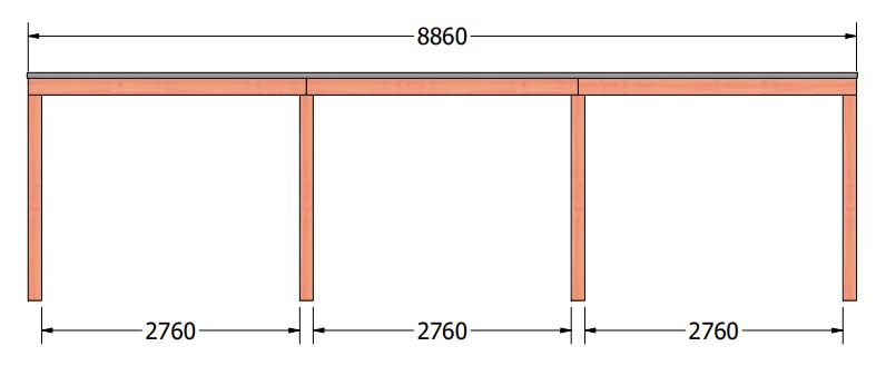 Palermo veranda | 890 x 310 cm