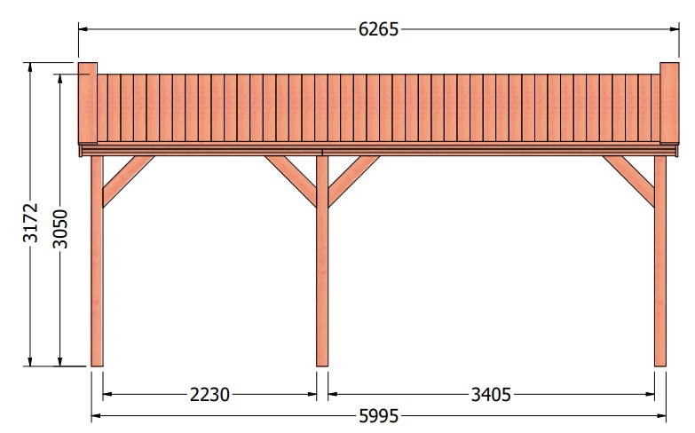 Zadeldak Betula | 630 x 350 cm