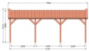 Zadeldak Betula | 750 x 350 cm