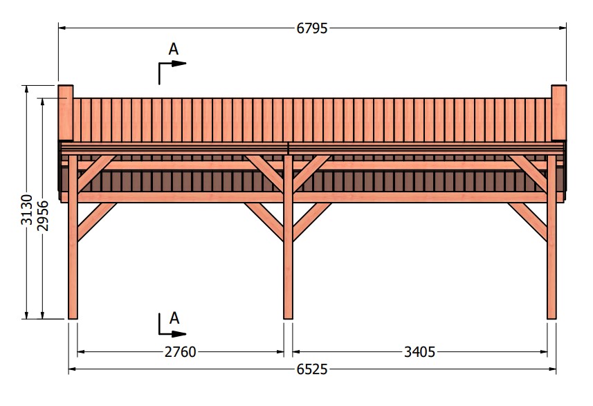 Kapschuur de Deel | 680 x 340 cm