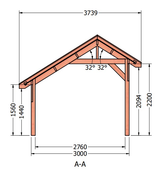 Kapschuur de Deel | 750 x 340 cm