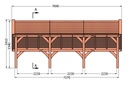 Kapschuur de Hoeve XL | 765 x 380 cm