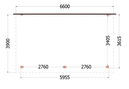 Aanbouwveranda Lucca | 660 x 390 cm