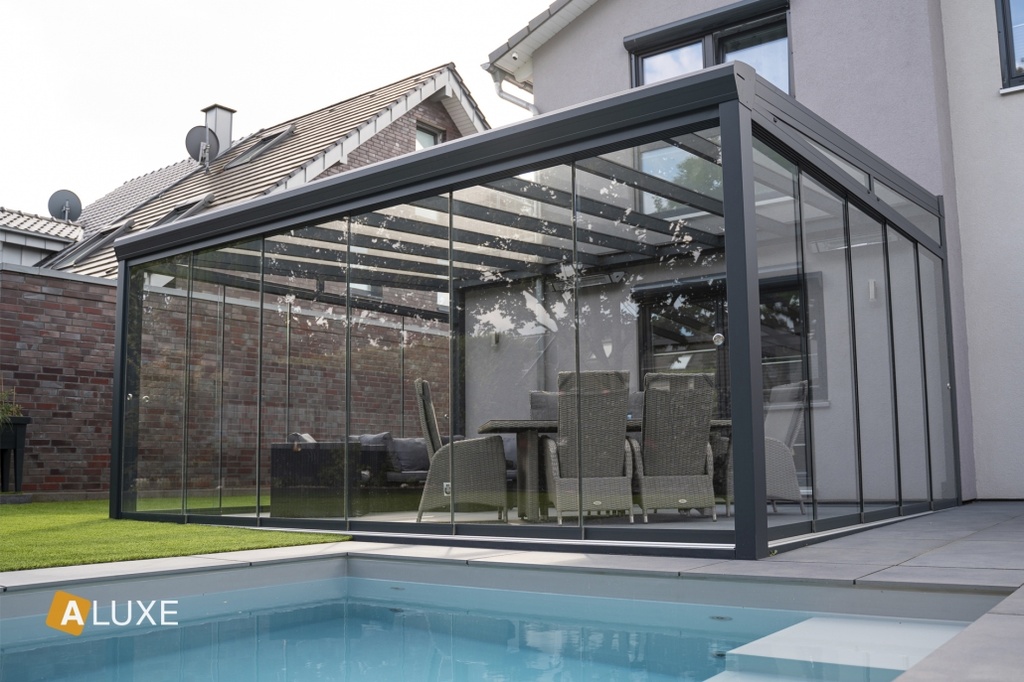 Luxe glazen schuifwanden | Breedte tot 400cm x Hoogte tot 265cm