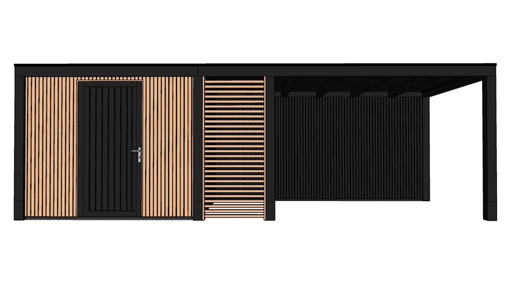 Ultra Line Modern | Veranda met berging | 3x3m + 4,5x3m