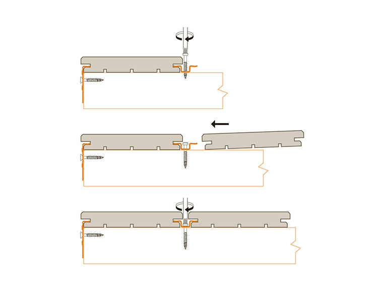 Tiara buitenparket 2.1x14.5cm | Clipsysteem