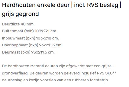Uitlopend assortiment deuren | diverse soorten en maten
