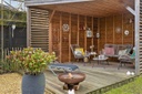 Basic houten wand | met regelwerk | 250cm breed x 230cm hoog