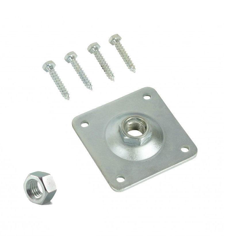 Betonpoer met facetrand | incl. stelplaat