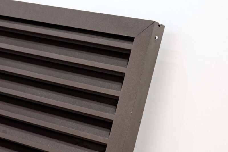 StyleShutter | wit aluminium kader met aluminium houtlook lamel