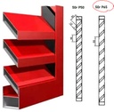 StyleShutter | wit aluminium kader met aluminium houtlook lamel