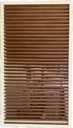 StyleShutter | wit aluminium kader met aluminium houtlook lamel