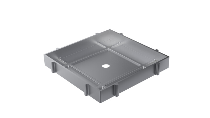 Afvoerput voor inleg | 20 x 20 cm | Ø75/110 mm