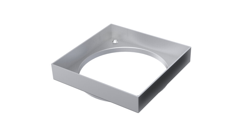 Afvoerput voor inleg | 20 x 20 cm | Ø75/110 mm