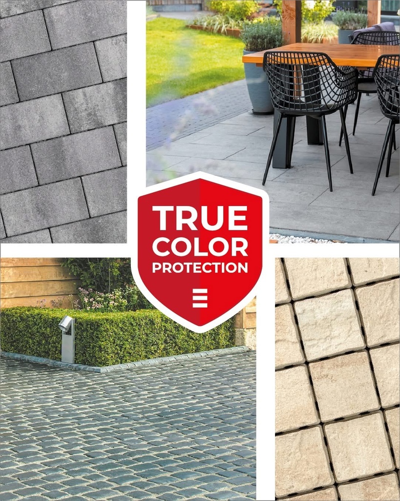 Courtstones mix afmeting 6cm dik | 4 kleuren leverbaar