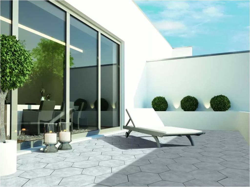 Staptegel Ceramic Hexagon | 60x52x2cm | 2 kleuren