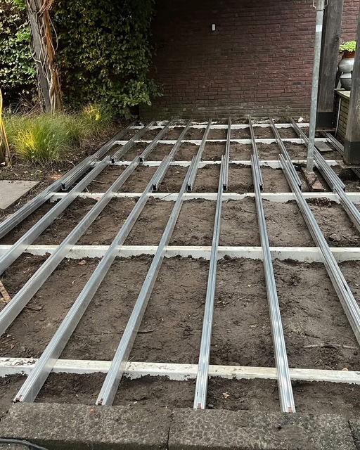 Python rail 75mm hoog inclusief clips | Overspanning max. 100cm &amp; lengte 400cm
