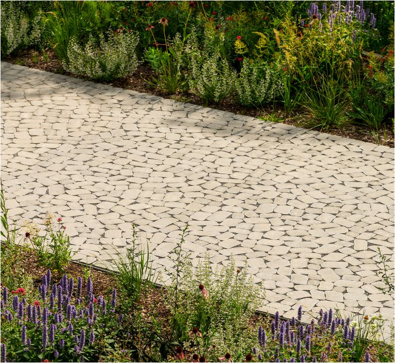 Concrete Cobble Stone | 8cm dik, 2 uitvoeringen in een mix van 13 maten steen