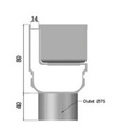 Alu Side Drain | Inspectieluik met onder uitloop | Grey