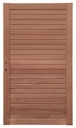 Modern tuinpoort | 15x70mm latten | Keruing hardhout geschaafd