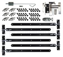 Beslagset compleet zwart | dubbele Douglas deur XL