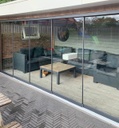Basic glazen schuifwand | 3 rail | breedte 186 t/m 288cm