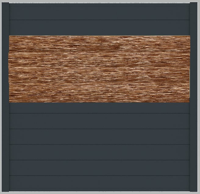 aluWoods combo | Teak | 180x200cm