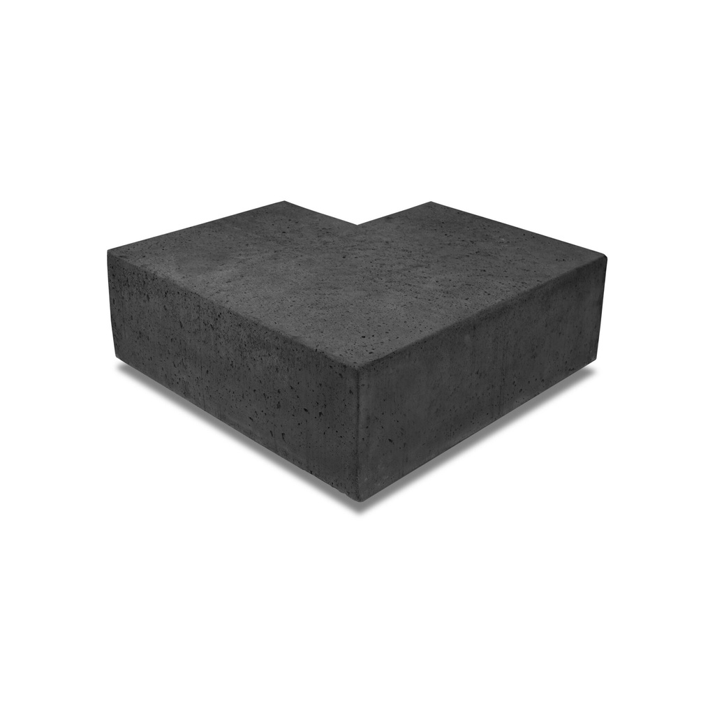 Oudhollandse Arti-Stone Hoekstuk traptreden 90° buiten | 37x15 cm
