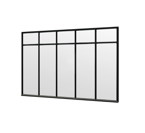 Steel Look raam 340.5cm | gelaagd dubbel glas | incl. bevestigingsmaterialen