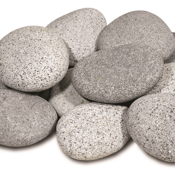 Beach pebbles grijs | 30-60mm
