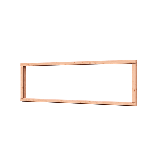 Vast raam zijlicht | enkelglas bovenlicht raam | 156x53cm | onbehandeld douglas