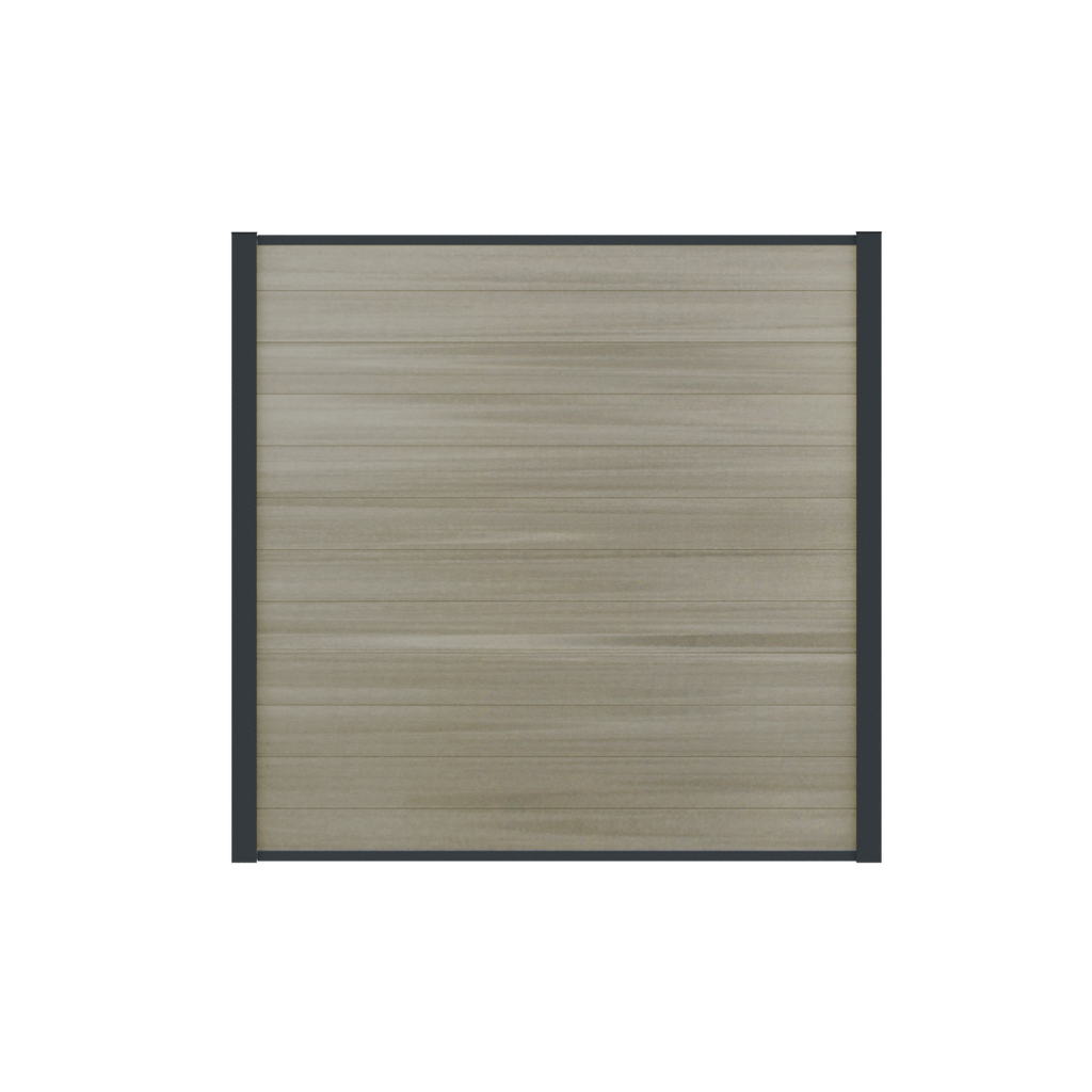 aluWoods DeLuxe | composiet scherm | 5 kleuren composiet 200x180cm