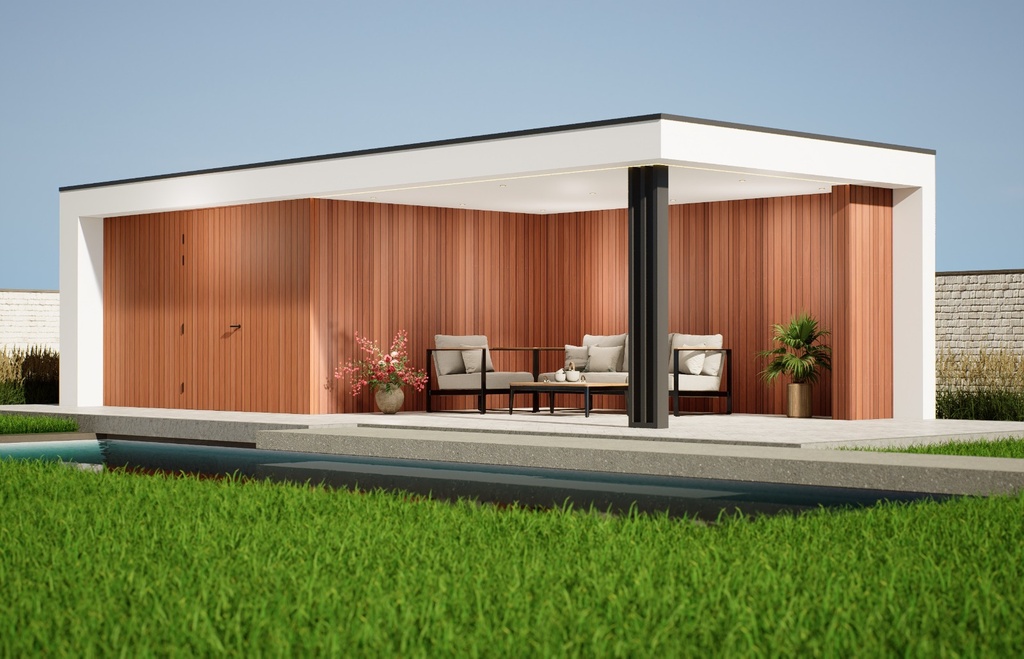 Poolhouse Modern | 1000 x 400cm met berging
