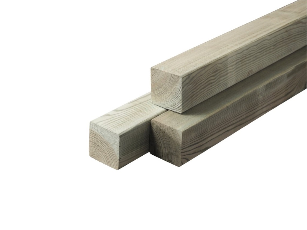 Regel naaldhout grenen celfix | 4.5.x4.5x300cm | geïmpregneerd gedroogd en geschaafd