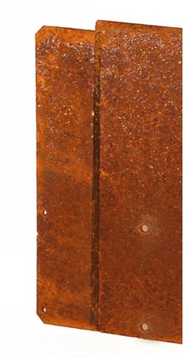 Koppelplaat voor kantopsluiting en Luxe borderopsluiting | 3 maten &amp; 2 staalsoorten