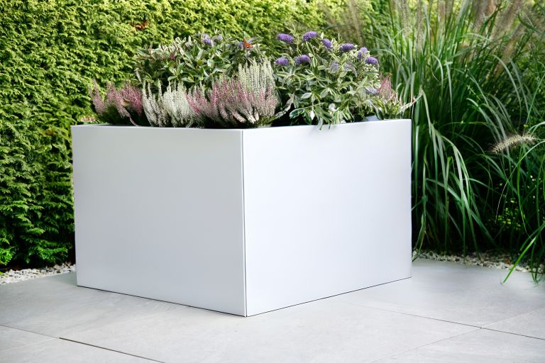 Plantbak Connect Mat Wit | 3 hoogtes, vierkant en rechthoek in diverse afmetingen