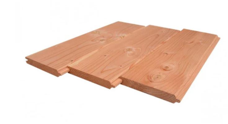 Douglas Blokhutprofiel 28x190 mm Gedroogd en Geschaafd