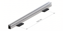 Python rail 75mm hoog inclusief clips | Overspanning max. 100cm &amp; lengte 400cm