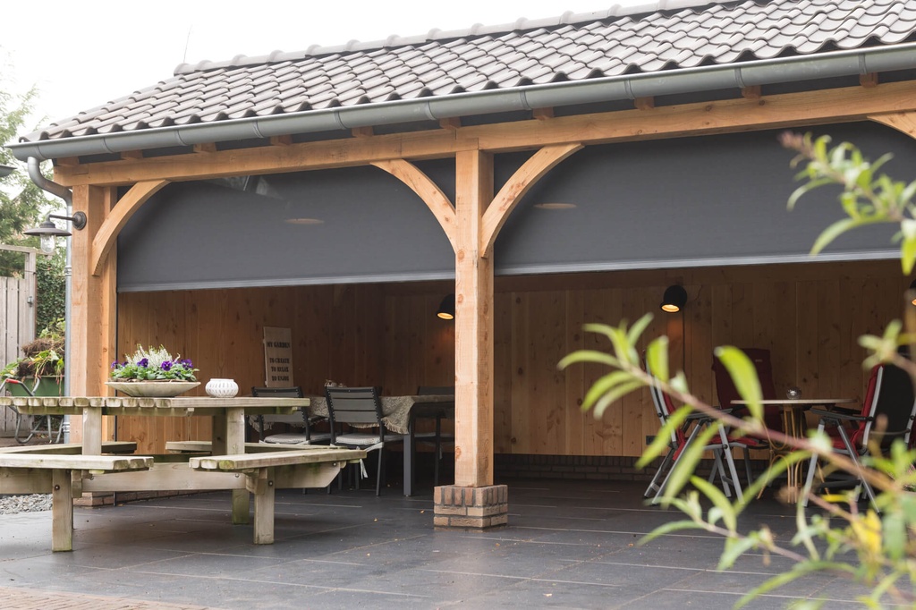 Electrisch SOLAR screen met ZIP | 200 tot 400cm breed