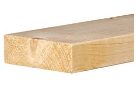 Balk / regel vurenhout | 4.4x14.5cm | geschaafd